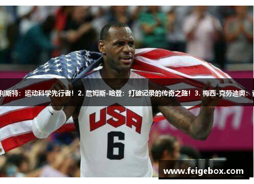 1. 罗纳尔多-普利斯特：运动科学先行者！2. 詹姆斯-哈登：打破记录的传奇之路！3. 梅西-克劳迪奥：背后的足球哲学！